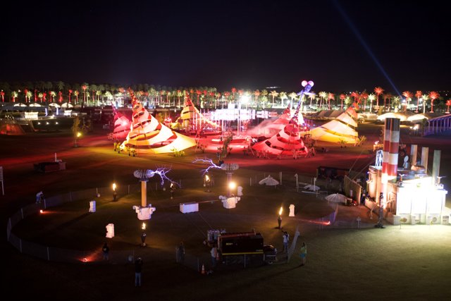 Night Lights at the Coachella Festival
