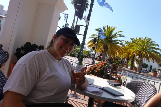 Summer Relaxation at the Palm Café