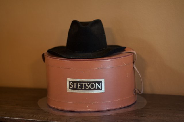 Stetson Hat on Top of a Box