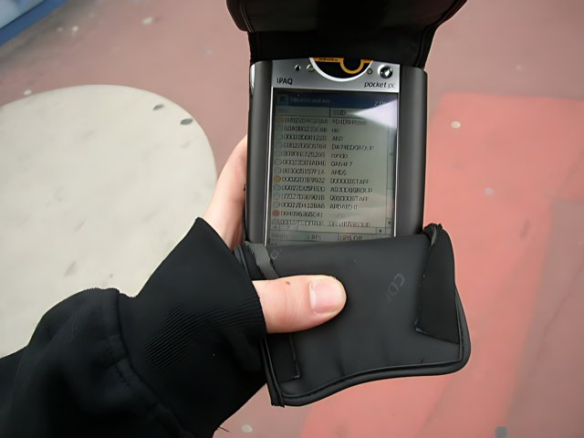 Hand-Held Computer in the Streets of Osaka