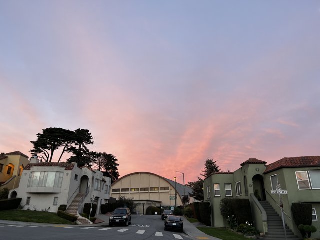 Sunset over San Francisco's Urban Landscape