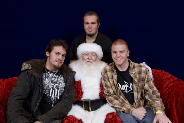Santa and the Four Fashionable Men