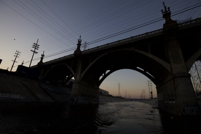Sunset Arch Bridge over LA River