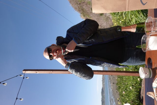 Chef Dave Enjoying Coastal Dining Experience