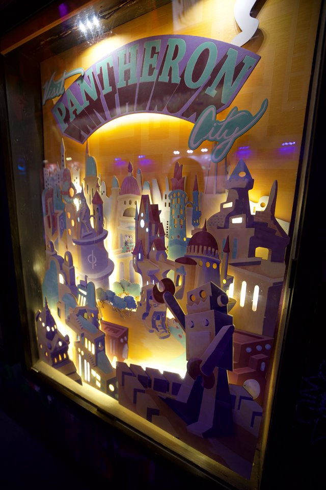 Pantheon City Illuminated Paper Art Display