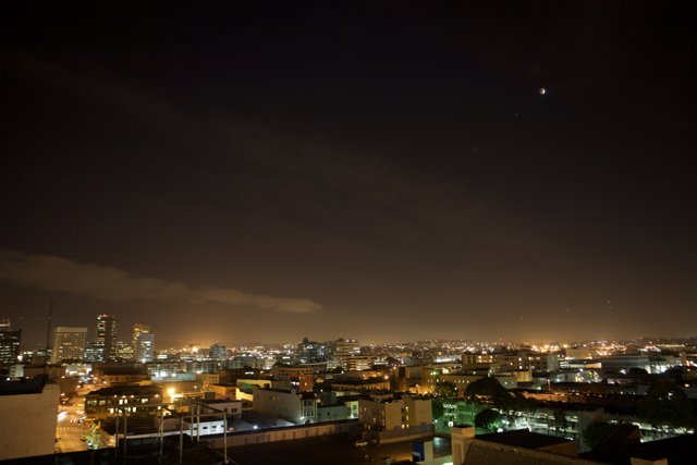 A Nighttime View of Mexico City's Metropolis