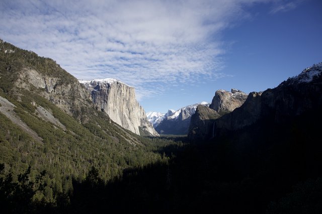 Winter Light on Yosemite Valley's Granite Walls