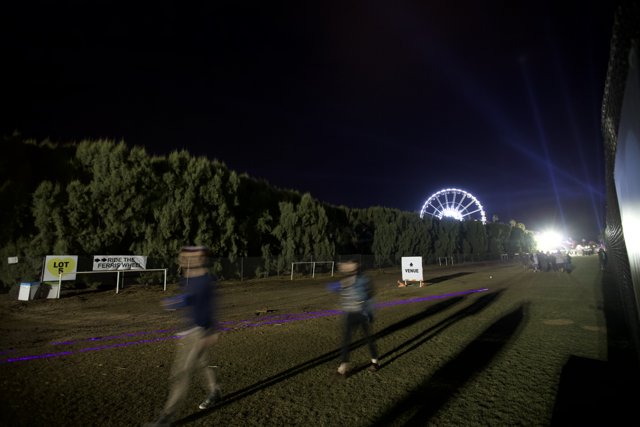 Nighttime Stroll at the Ferris Wheel