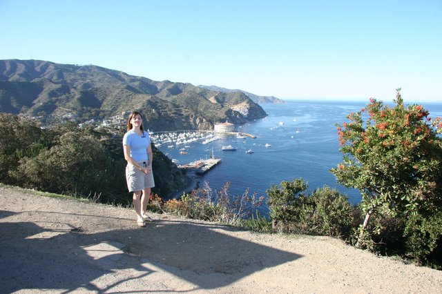 Scenic Overlook Above Avalon Harbor, Catalina Island