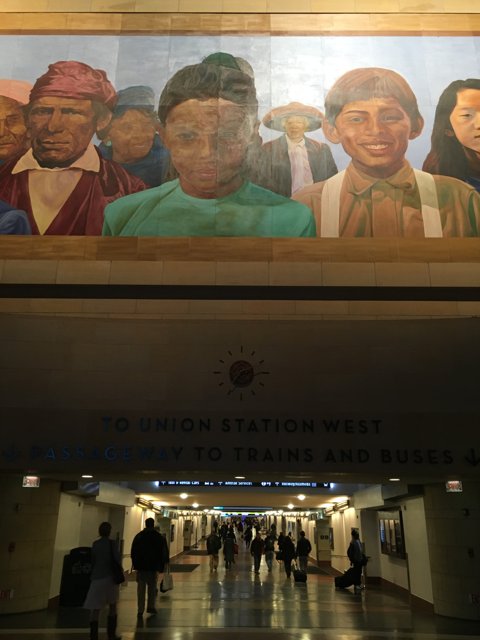 The Vibrant Murals of Los Angeles Union Station