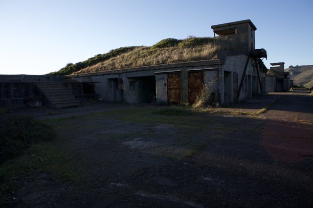 Bunker Building Covered in Grass