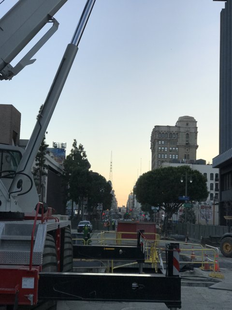 Construction Crane at Work