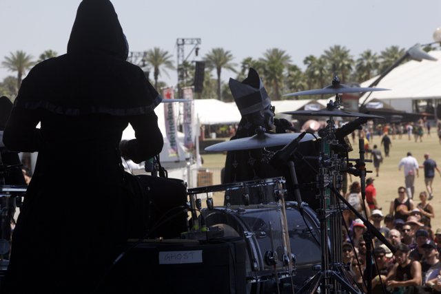 Hoodie Drummer Rocks the Crowd at Coachella