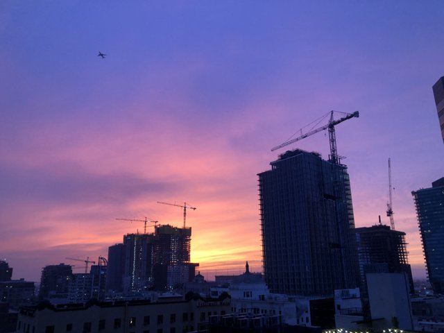 Sunset Over the Metropolis of LA