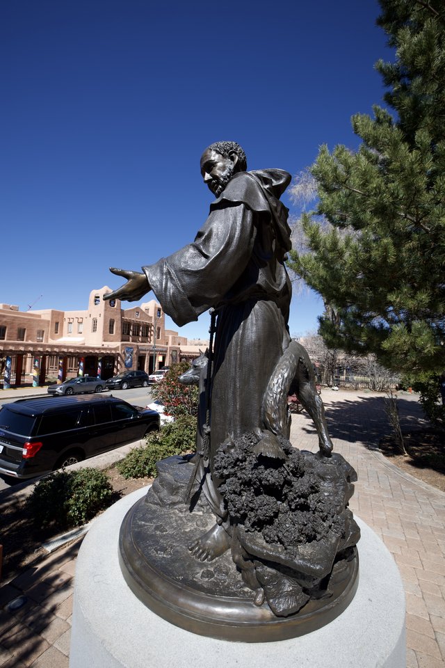 St. Francis of Assisi Bronze Statue in Santa Fe