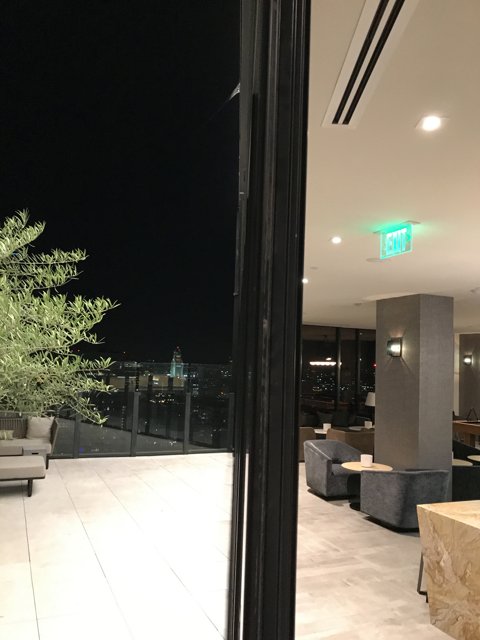 Nighttime Ambience at the Outdoor Lounge