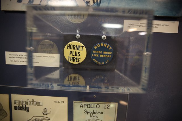 Apollo 12 USS Hornet Museum Display Collection