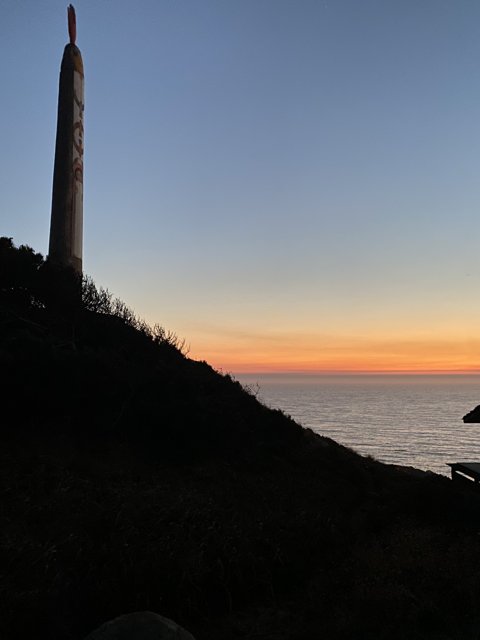 Jenner Tower Overlooking the Ocean