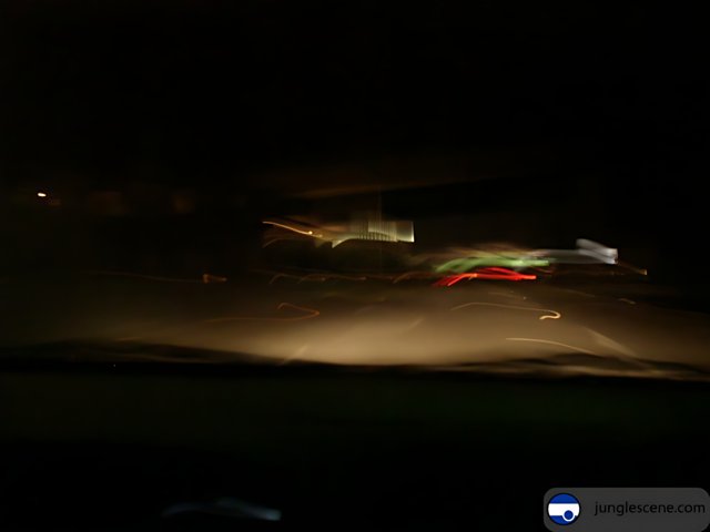 Blurred Midnight Drive