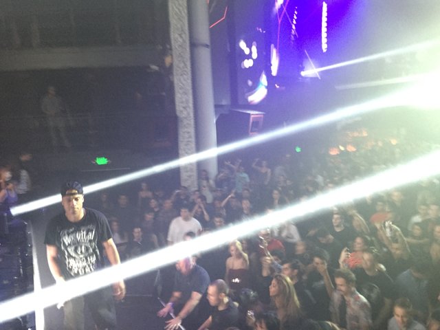 Dynamite MC Lighting Up the Night Club Stage