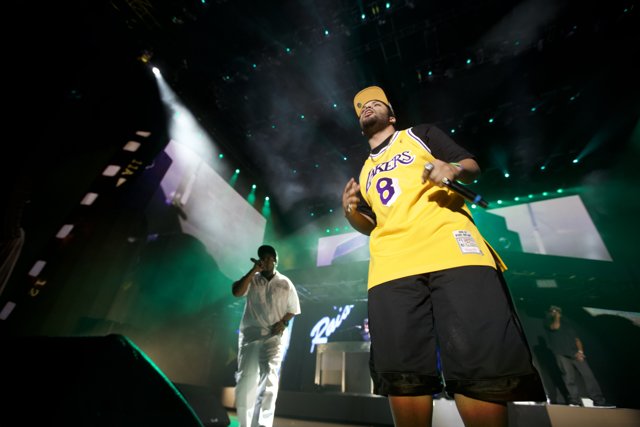 Lakers Fan Takes the Stage at Coachella