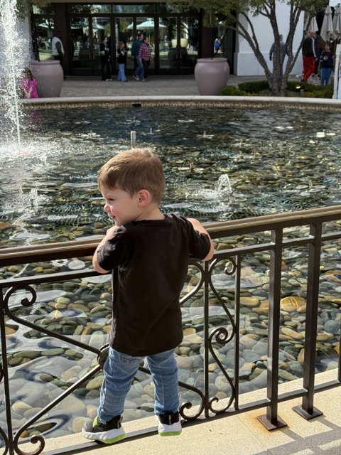 Curious Moments by the Fountain