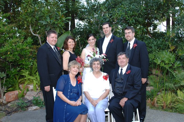 Family Portrait at Outdoor Wedding Celebration 2006