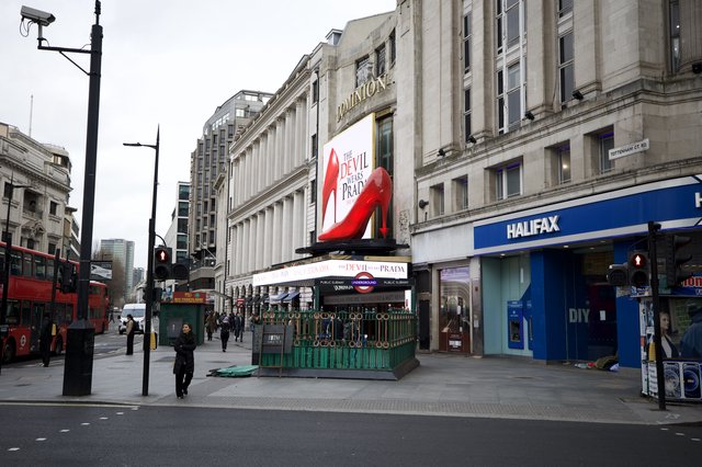 Devil Wears Prada Billboard at Tottenham Court Road Station