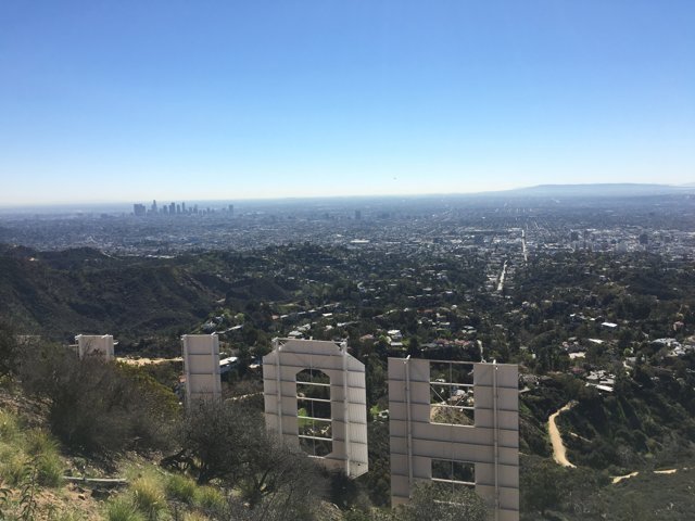 Hollywood Sign Overlooking the Cityscape