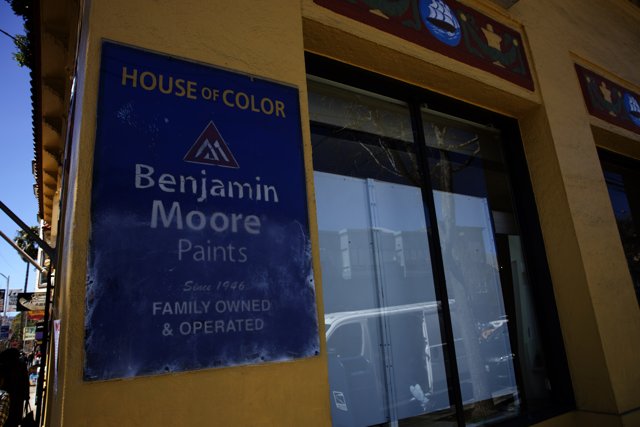 A Vibrant Benjamin Moore Storefront