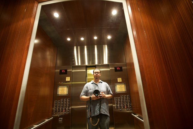 Selfie in the Elevator