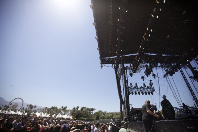 Rocking Crowd at Coachella Music Festival
