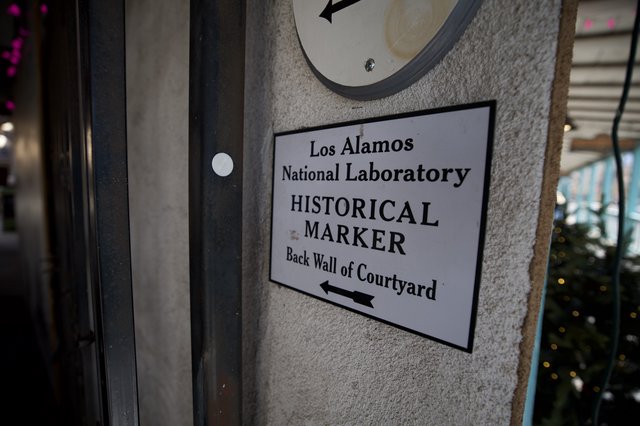 Los Alamos National Laboratory Historical Marker Sign
