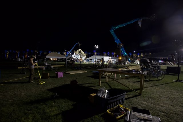 Construction Crane at Coachella Stage
