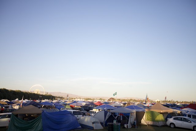 Camping Community at Coachella Festival