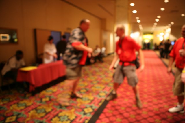Red Shirt Man in Defcon Day 1 Corridor