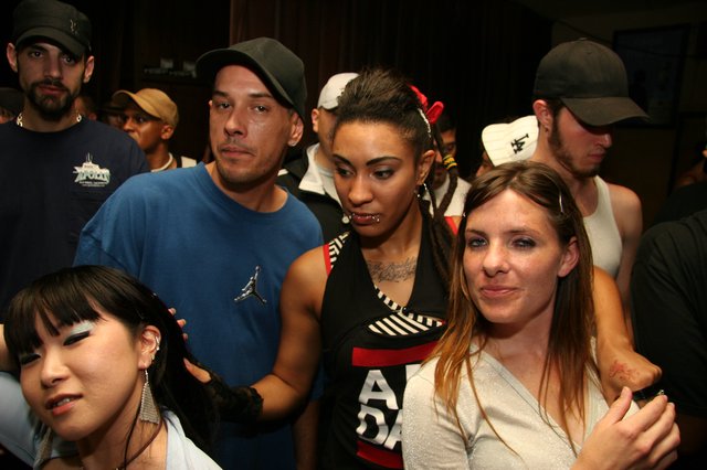 Urban Nightlife Crowd at Hip-Hop Event 2005