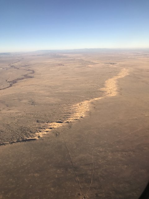 Aerial View of the Scenic Desert Landscape