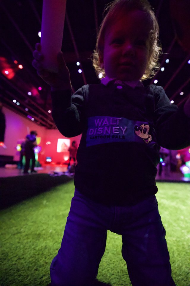Toddler Dancing at Baby Rave Event