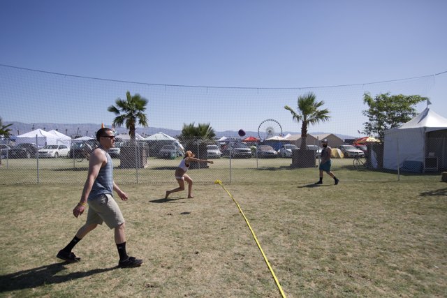 Frisbee Fun in the Coachella Sun