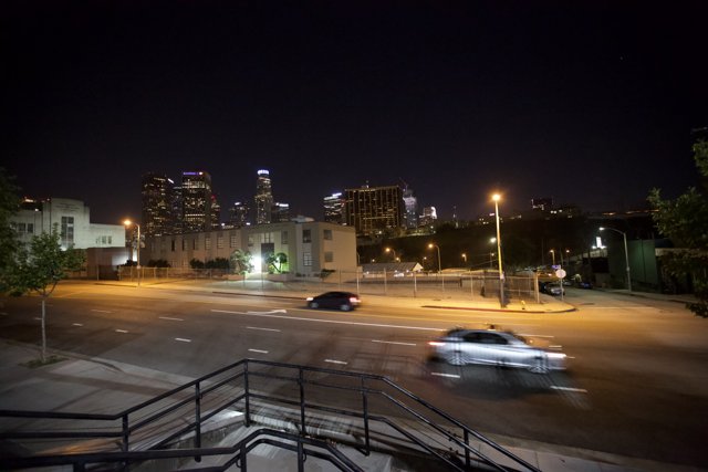 Night Drive through the Metropolis