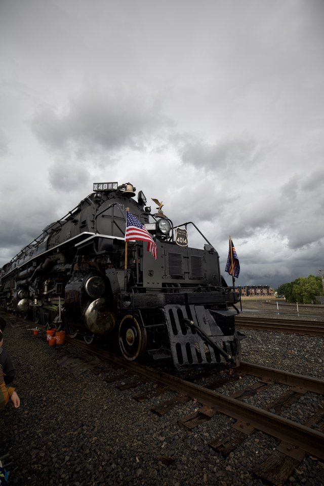Union Pacific Big Boy 4014 Under Dramatic Storm Clouds