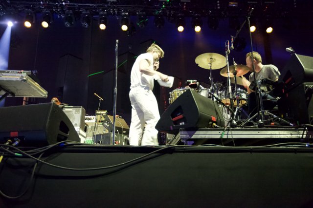 John DiMaggio rocking the drums at Coachella 2010