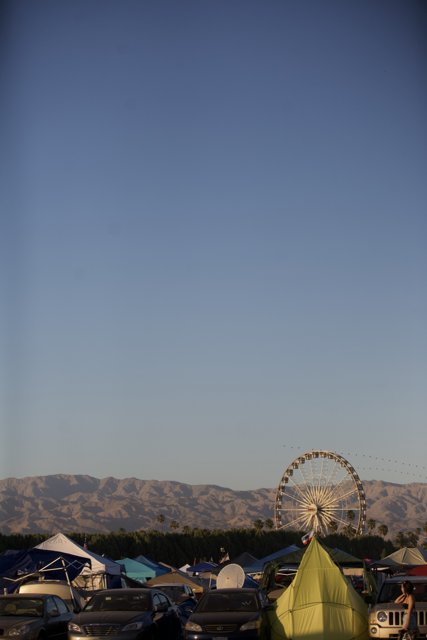 A Clear Blue Sky Above Coachella Fun