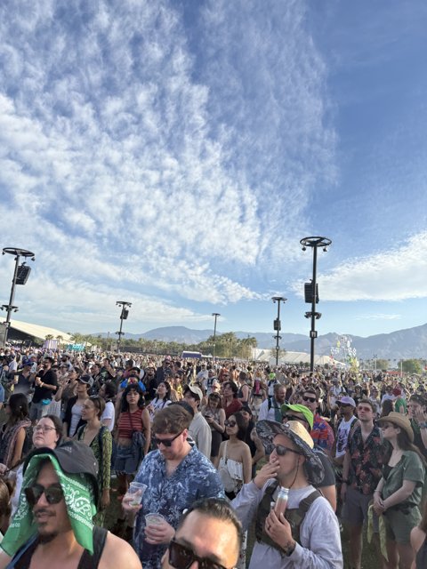 Festival Vibes Under a Cloudy Sky