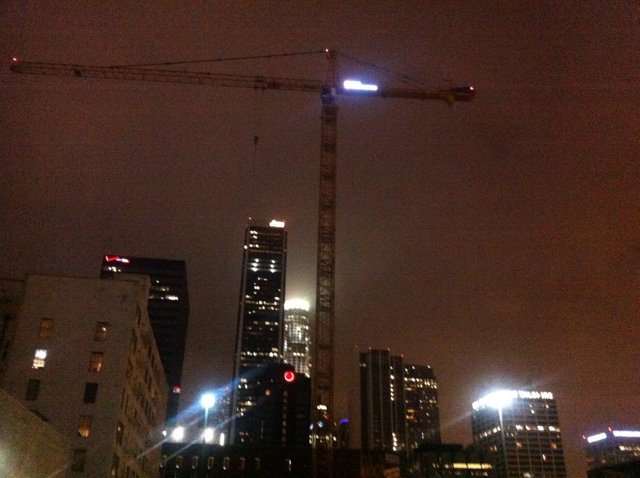 Construction Crane in the LA Skyscraper