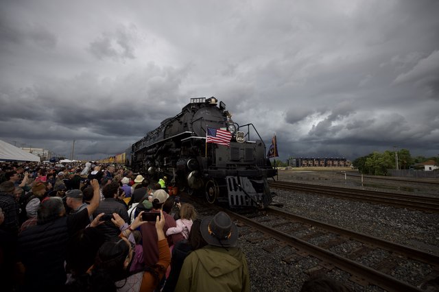 Historic Union Pacific Big Boy Locomotive Draws Massive Crowd