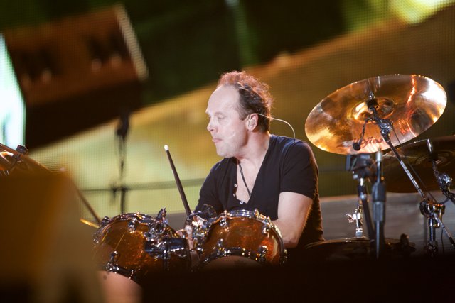Lars Ulrich Rocking the Stage