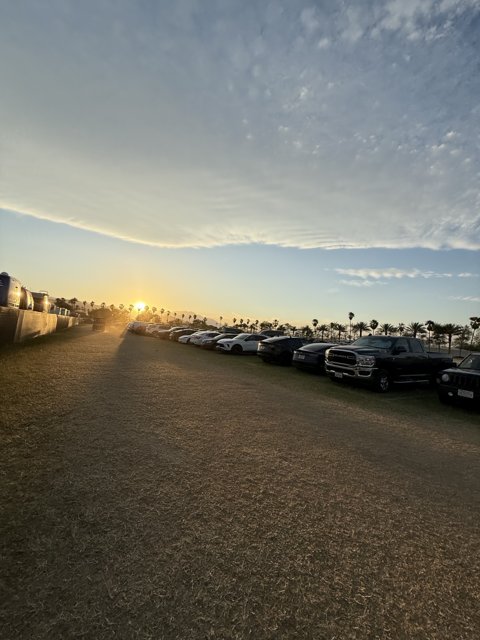 Sunset Symphony in the Parking Lot