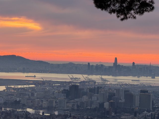 San Francisco Bay Sunset from Chabot Space and Science Center